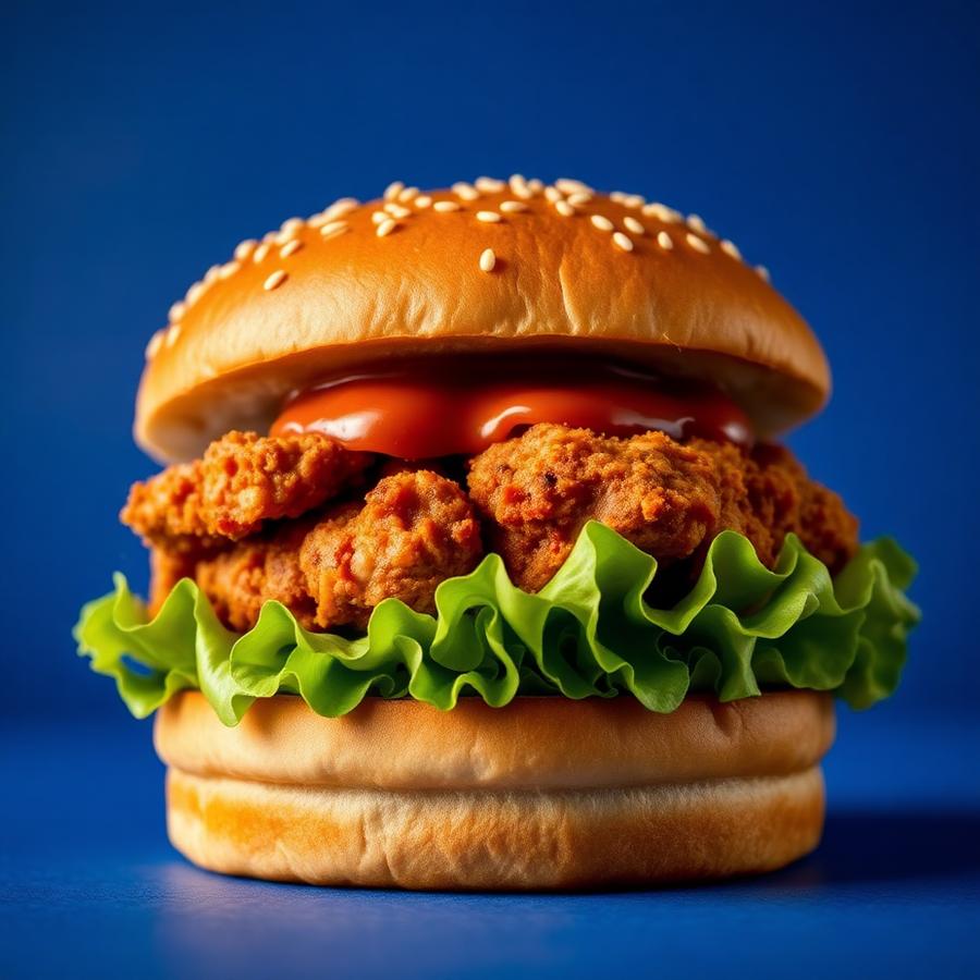 Chicken Burger Premium Zinger - Los Pollos Club Payyavoor