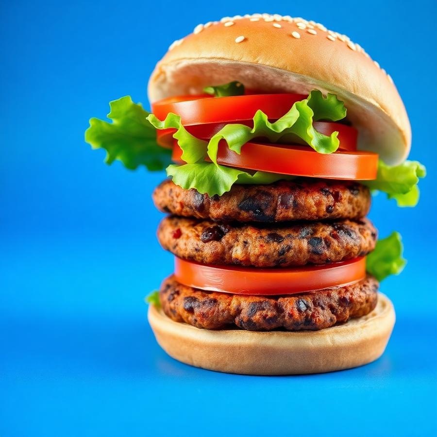Veg Burger Premium - Los Pollos Club Payyavoor